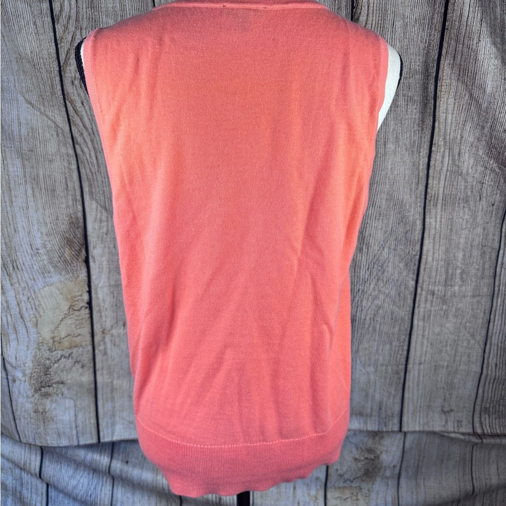 Talbots Coral Women's Sleeveless Tank & Cardigan - Picture 3 of 13